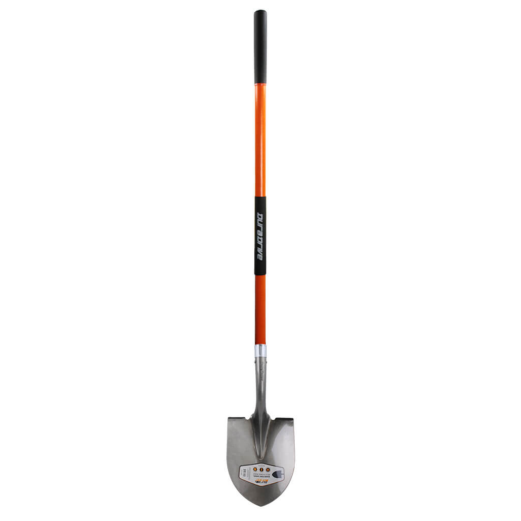 DuraDrive 60 in. Fibreglass Round Point Digging Shovel