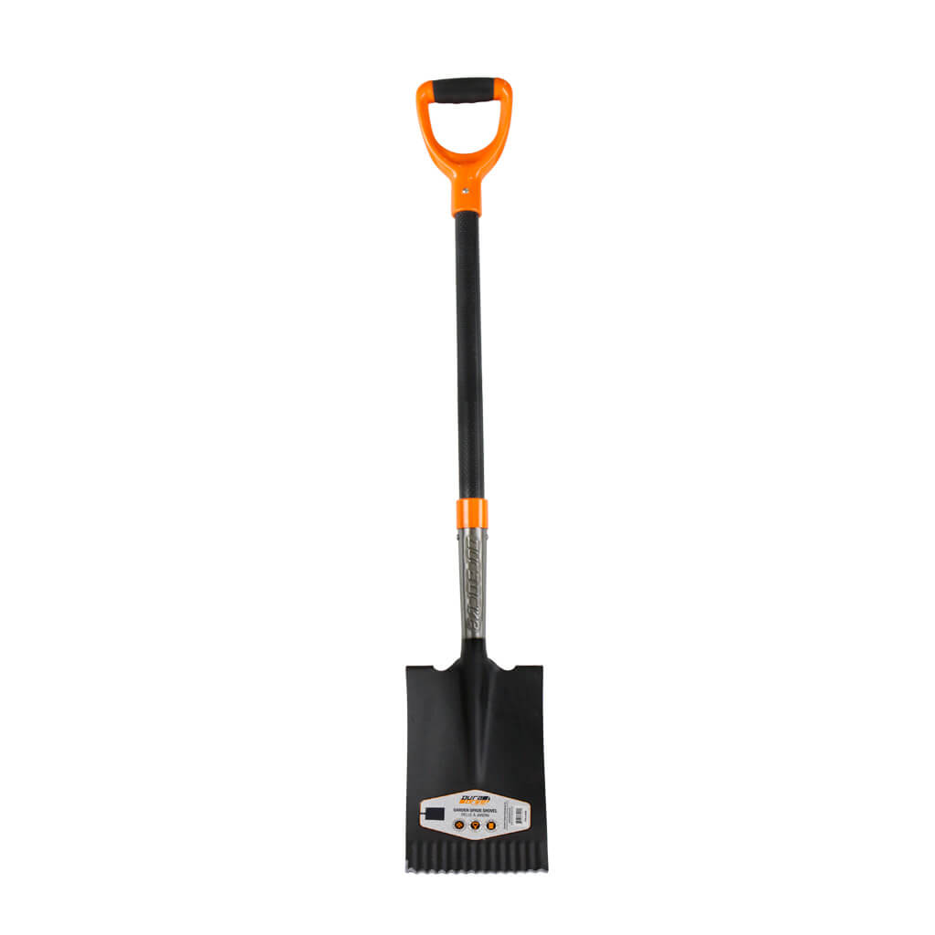 DuraDrive 43 in. Fibreglass D-Handle Carving Garden Spade Shovel