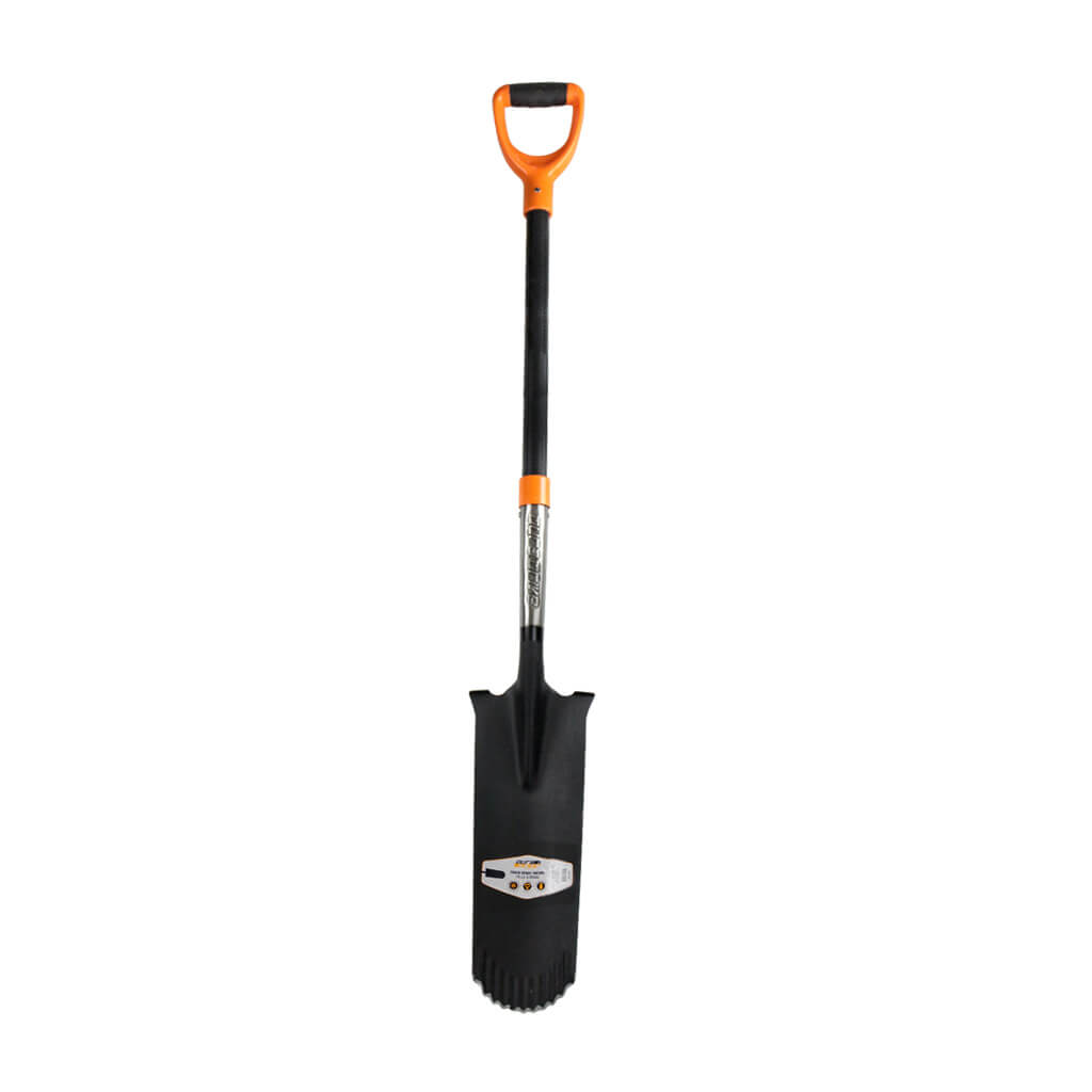 DuraDrive 50 in. Fibreglass D-Handle Carving Drain Spade Shovel