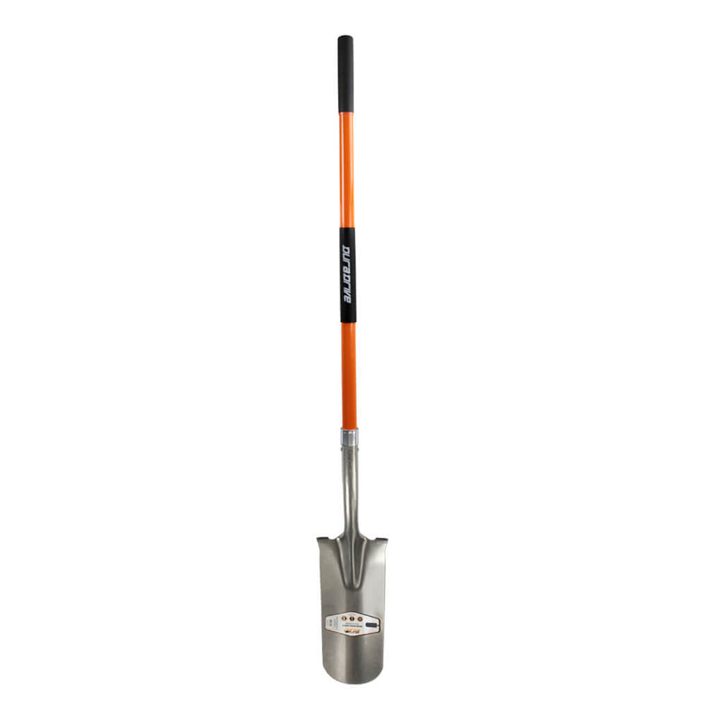 DuraDrive 67 in. Fibreglass Middle and Upper Grip Long Handle Drain Spade Shovel