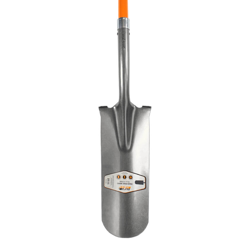 DuraDrive 67 in. Fibreglass Middle and Upper Grip Long Handle Drain Spade Shovel