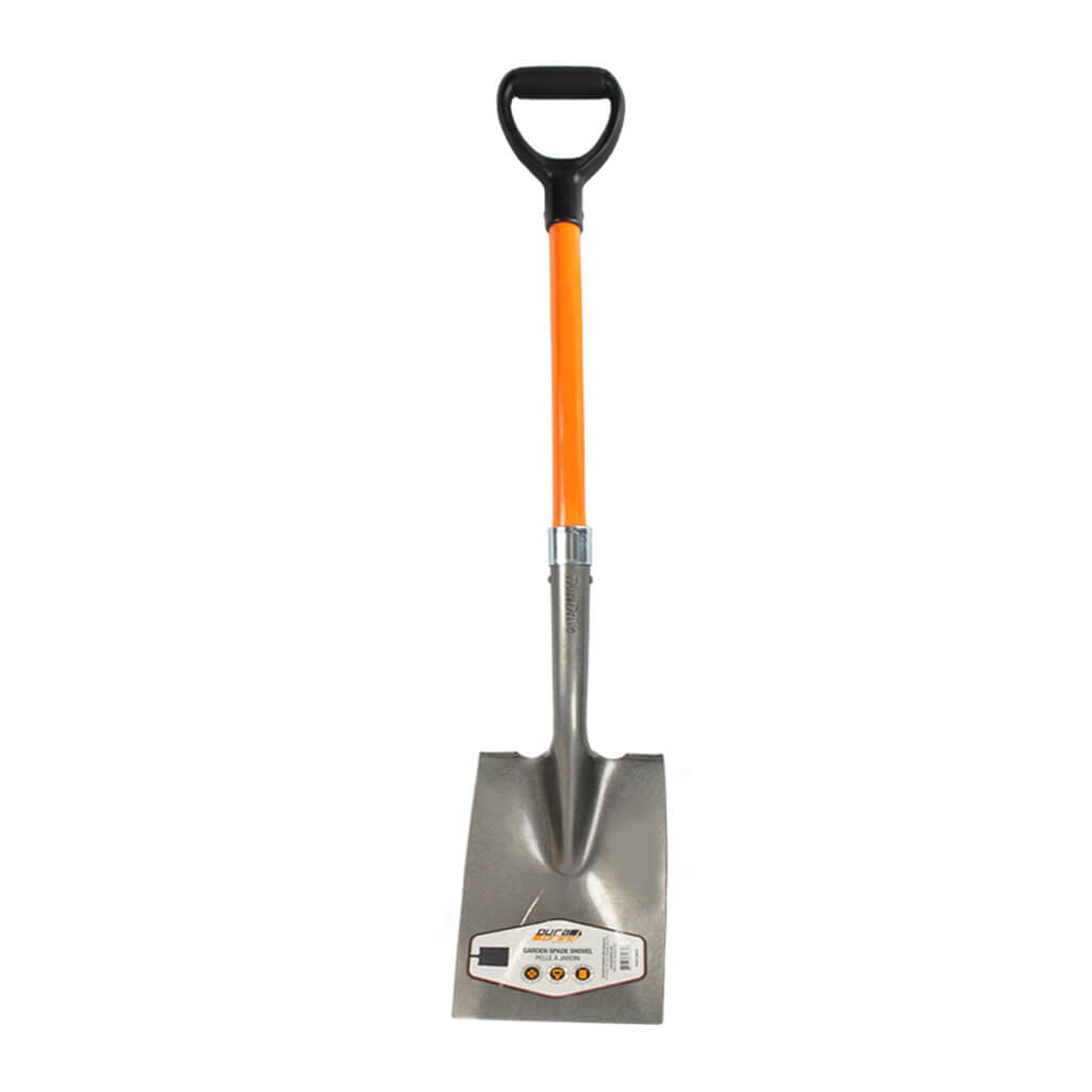 DuraDrive 41 in. Fibreglass D-Handle Garden Spade Shovel