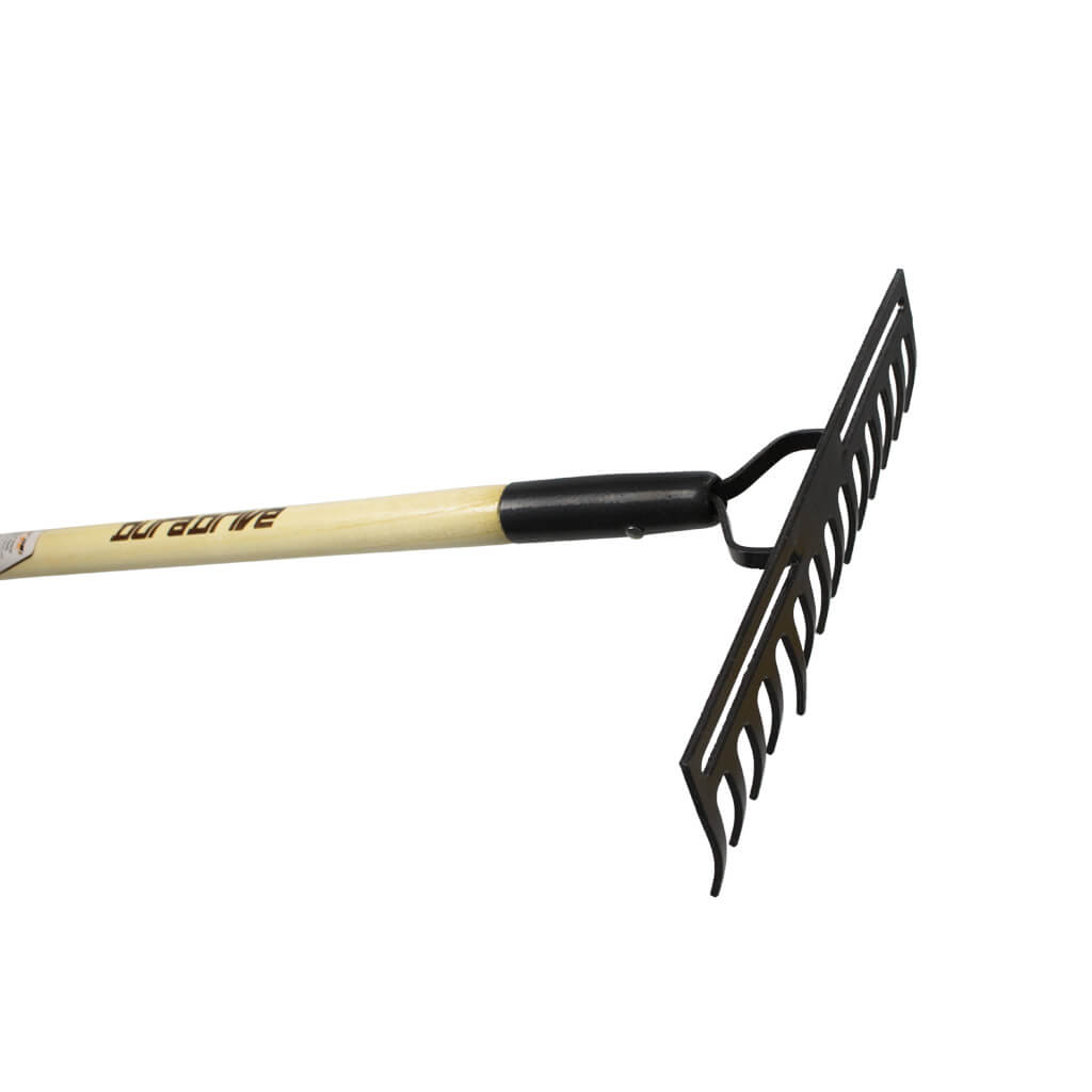 DuraDrive 62 in. 14-Tine Hardwood Handle Double Back Level Rake