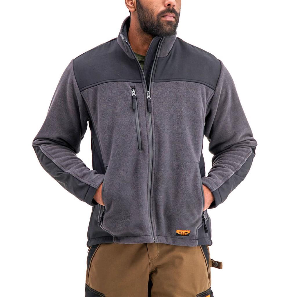 DuraDrive Men's Charcoal Fleece Jacket