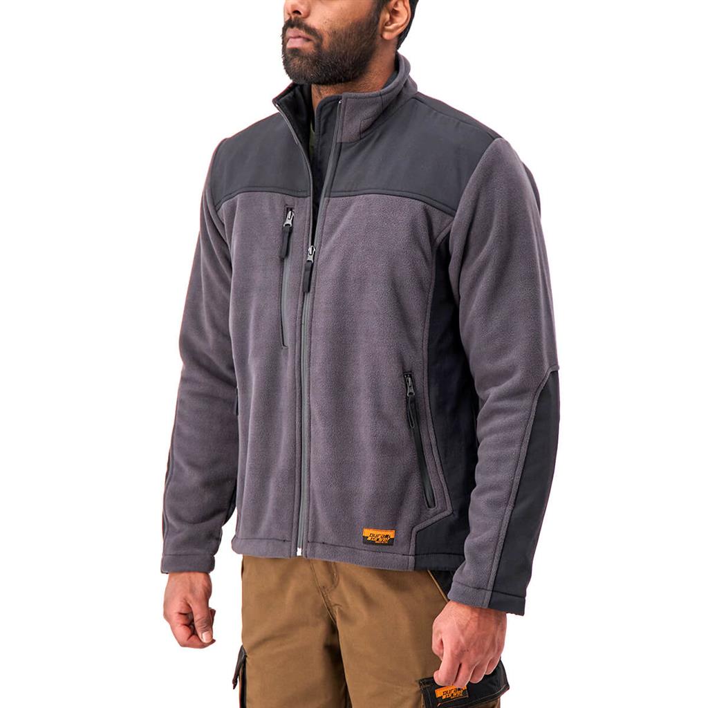 DuraDrive Men's Charcoal Fleece Jacket