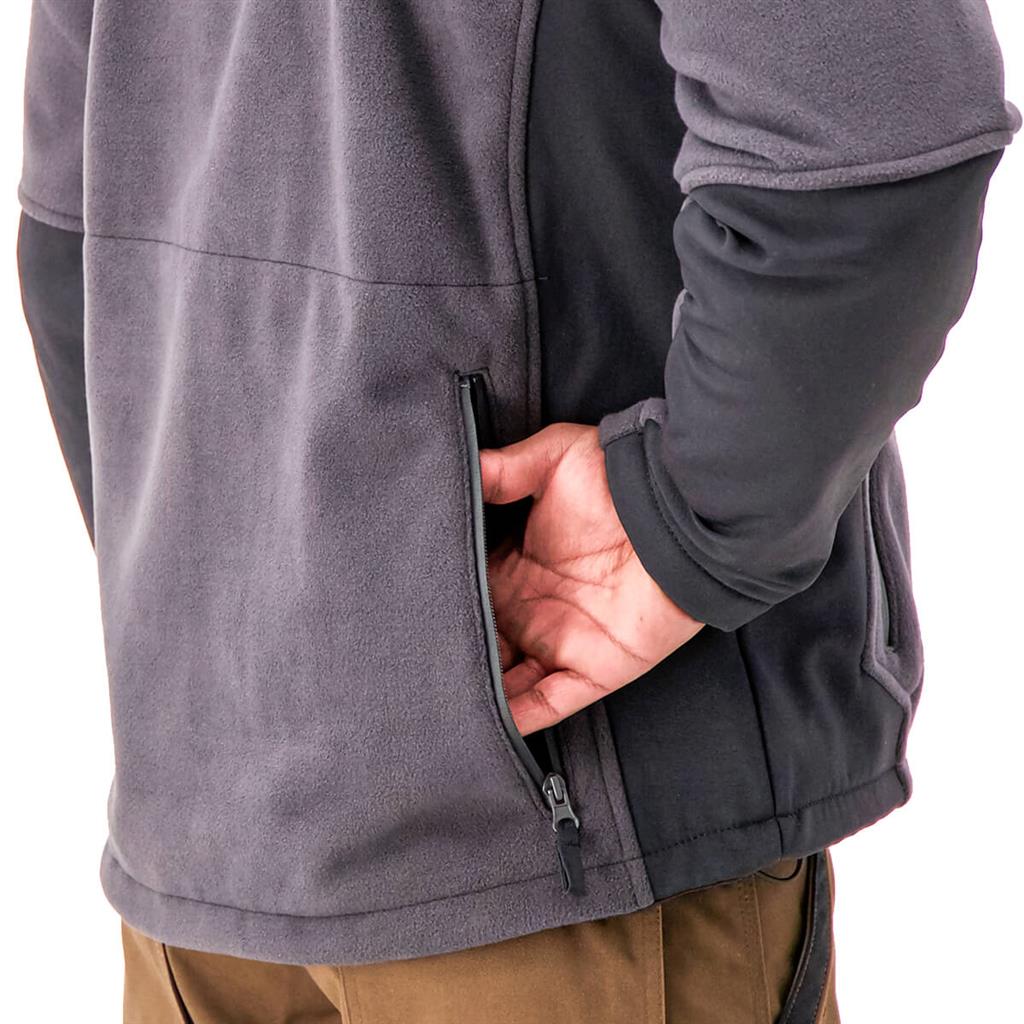 DuraDrive Men's Charcoal Fleece Jacket