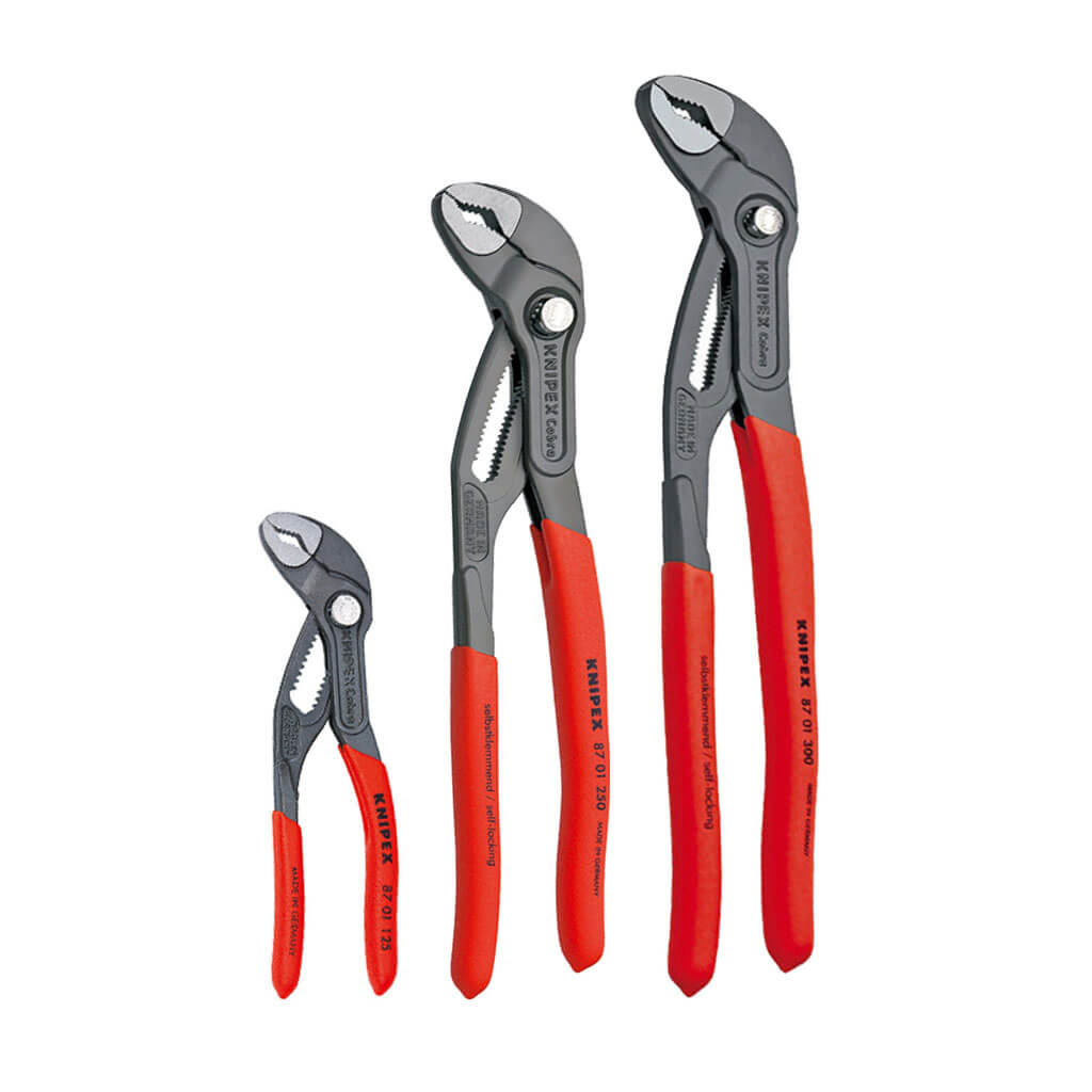 Knipex 9K 00 80 122 US Cobra Water Pump Pliers Tool Set (3-Piece)