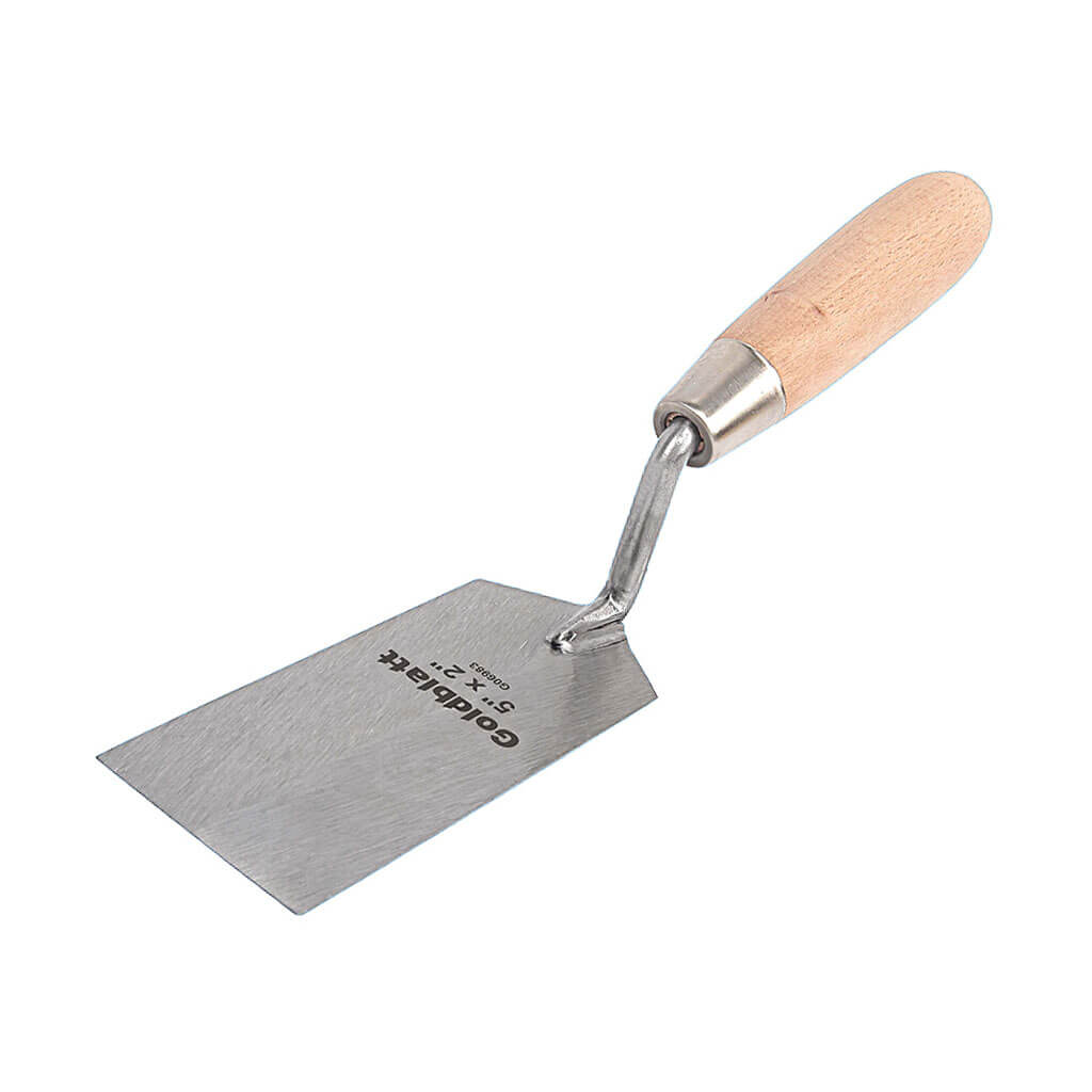 Goldblatt G06983 5 in. x 2 in. Wood Handle Margin Trowel