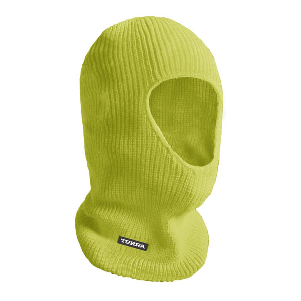 Terra Hi-Vis Yellow Acrylic Knit Balaclava Face Mask