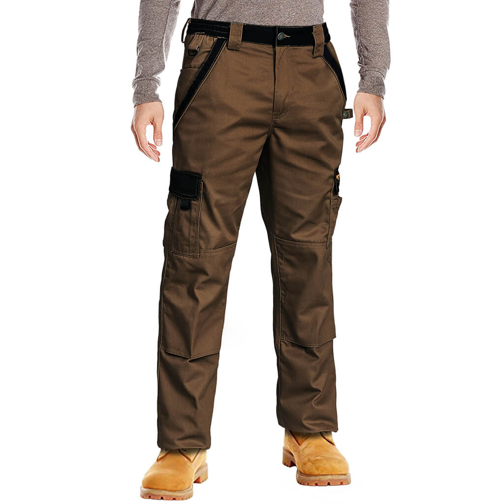 DuraDrive Men's TRADESMAN Timber Brown Two Tone Work Pants