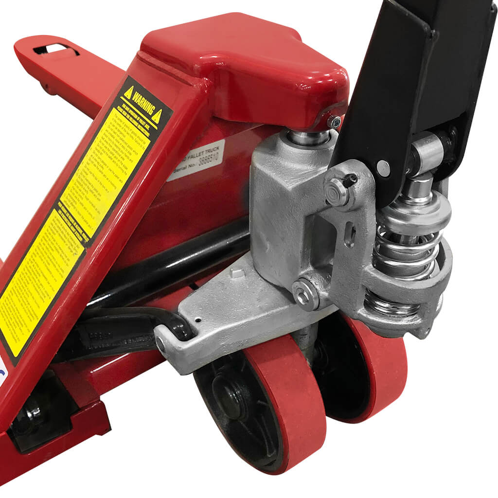 27 in. x 48 in. 5,500 lb. Capacity Wide Hand-Pump Pallet Jack Truck