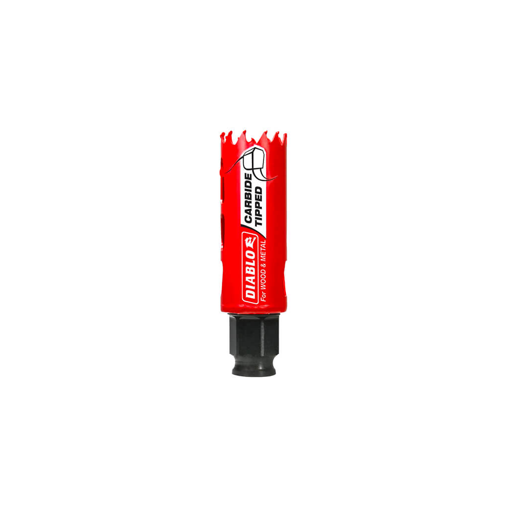 Freud Diablo DHS1000CT 1 in. x 2-3/8 in. Carbide-Tipped Mandrel Shank Wood and Metal Hole Saw