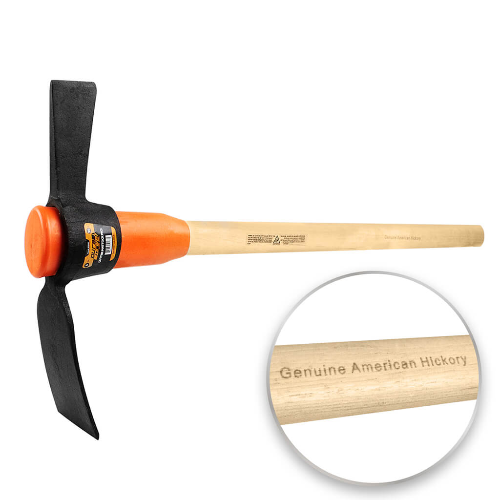 DuraDrive 36 in. 5 lb. Hickory Handle Forged Steel Head Cutter Mattock