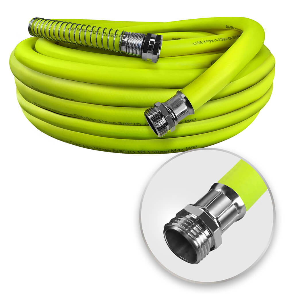DuraDrive LG5850F 5/8 in. x 50 ft. Lime Hybrid Polyurethane Garden Hose