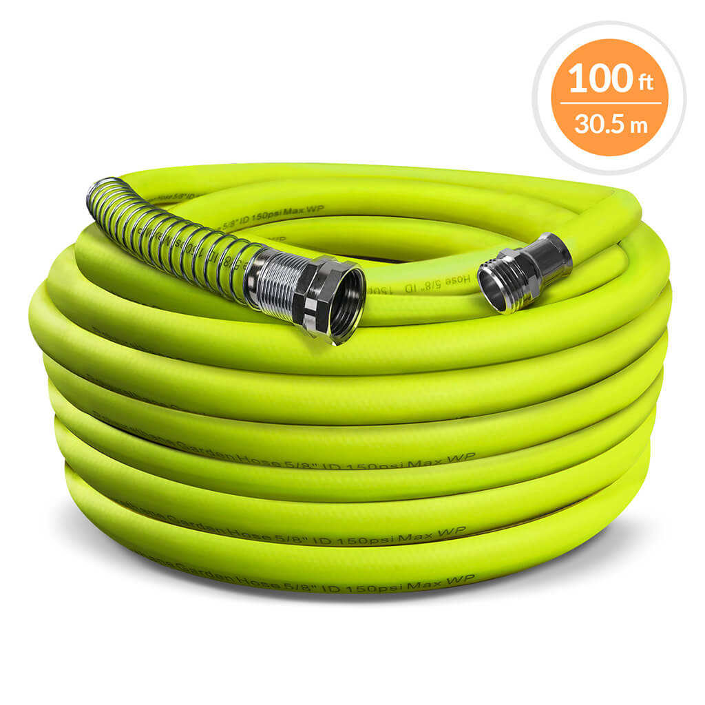DuraDrive LG58100F 5/8 in. x 100 ft. Lime Hybrid Polyurethane Garden Hose