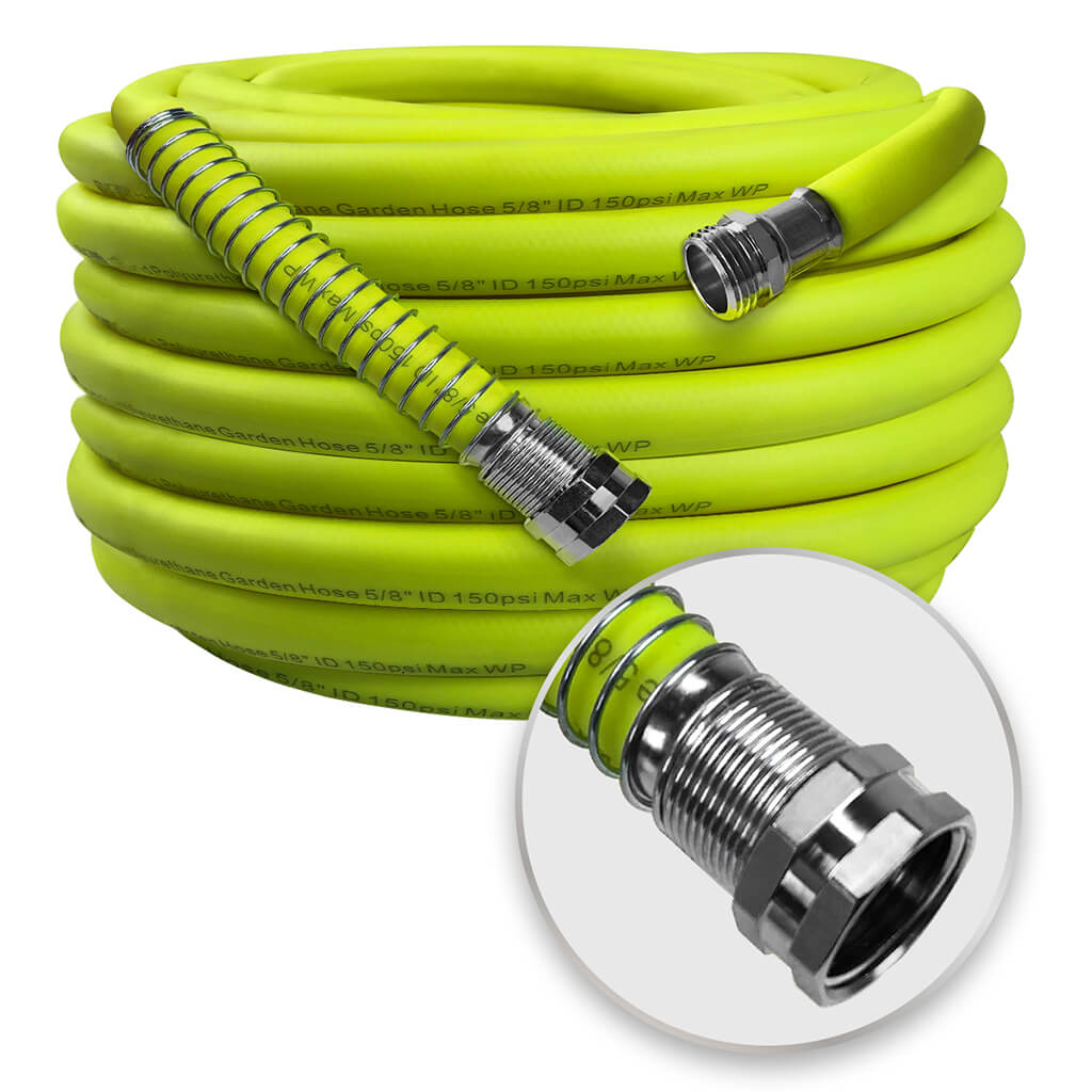 DuraDrive LG58100F 5/8 in. x 100 ft. Lime Hybrid Polyurethane Garden Hose