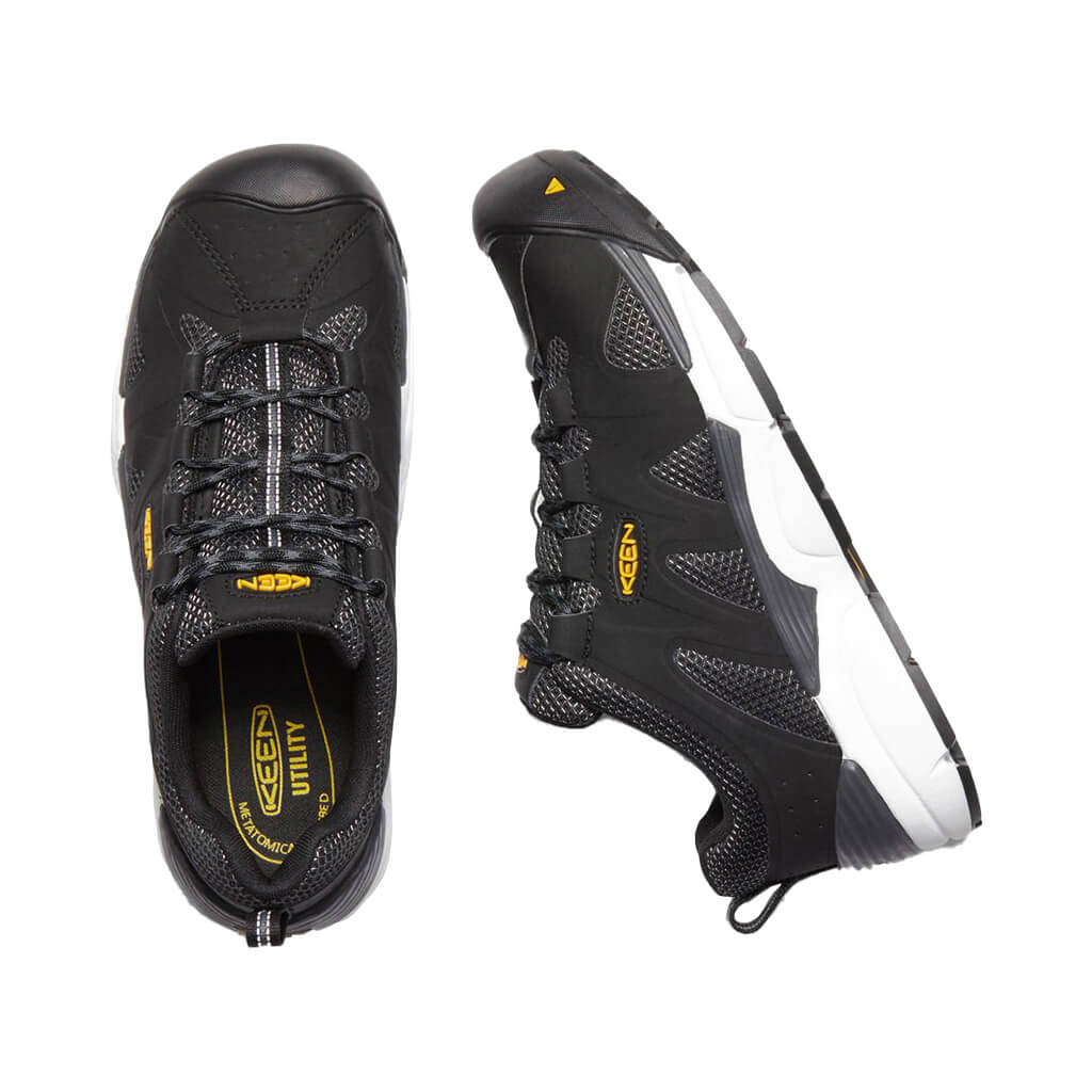 KEEN 1020141 Men's CSA 4 in. Black SAN ANTONIO LOW Light-Duty Aluminum Toe Safety Work Shoes