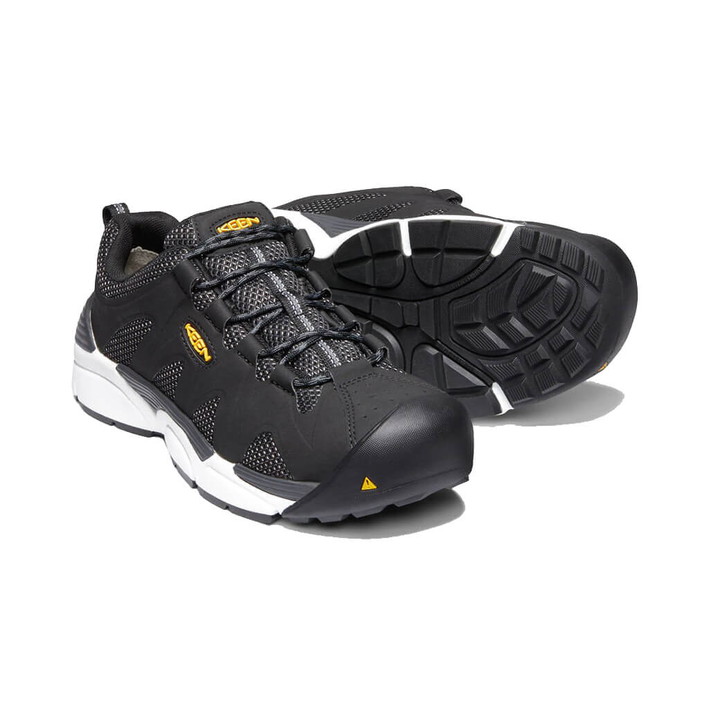 KEEN 1020141 Men's CSA 4 in. Black SAN ANTONIO LOW Light-Duty Aluminum Toe Safety Work Shoes