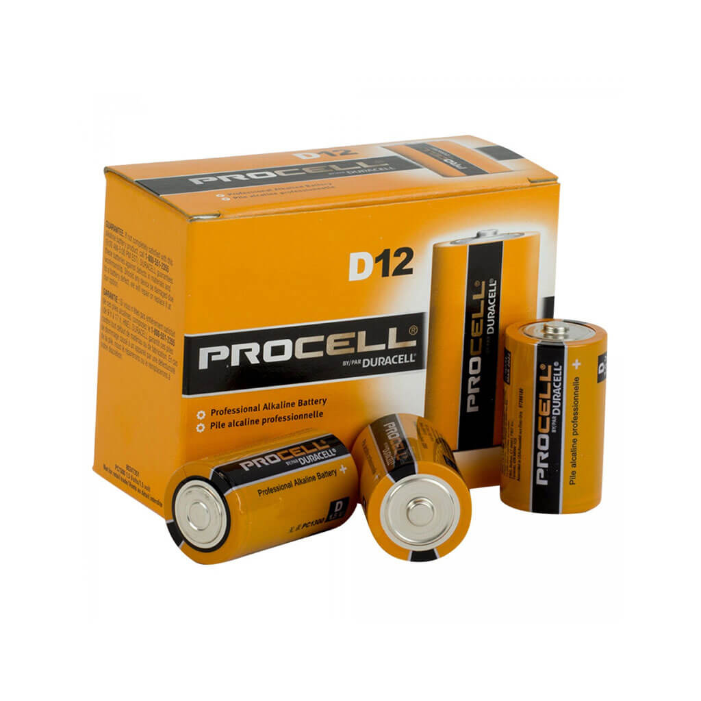 DURACELL PC1300 Alkaline 1.5-Volt PROCELL D-Cell Battery (12-Pack)