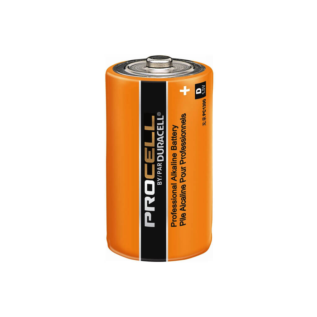 DURACELL PC1300 Alkaline 1.5-Volt PROCELL D-Cell Battery (12-Pack)