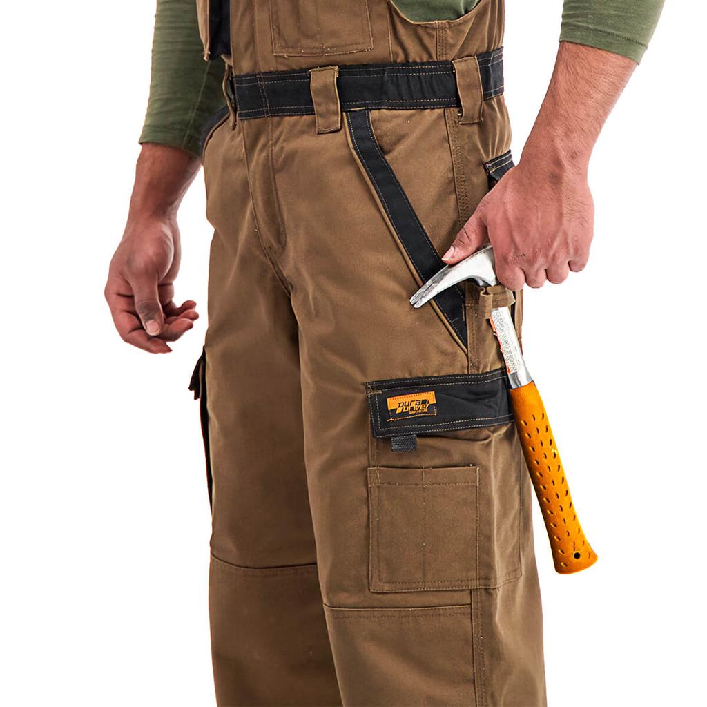 DuraDrive Men's TRADESMAN Timber Two Tone Overall with Hi-Vis Tape