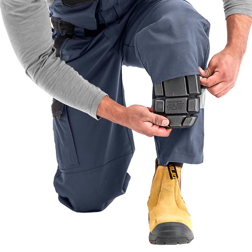 DuraDrive Men's TRADESMAN Navy Two Tone Insulated Overall with Hi-Vis Tape