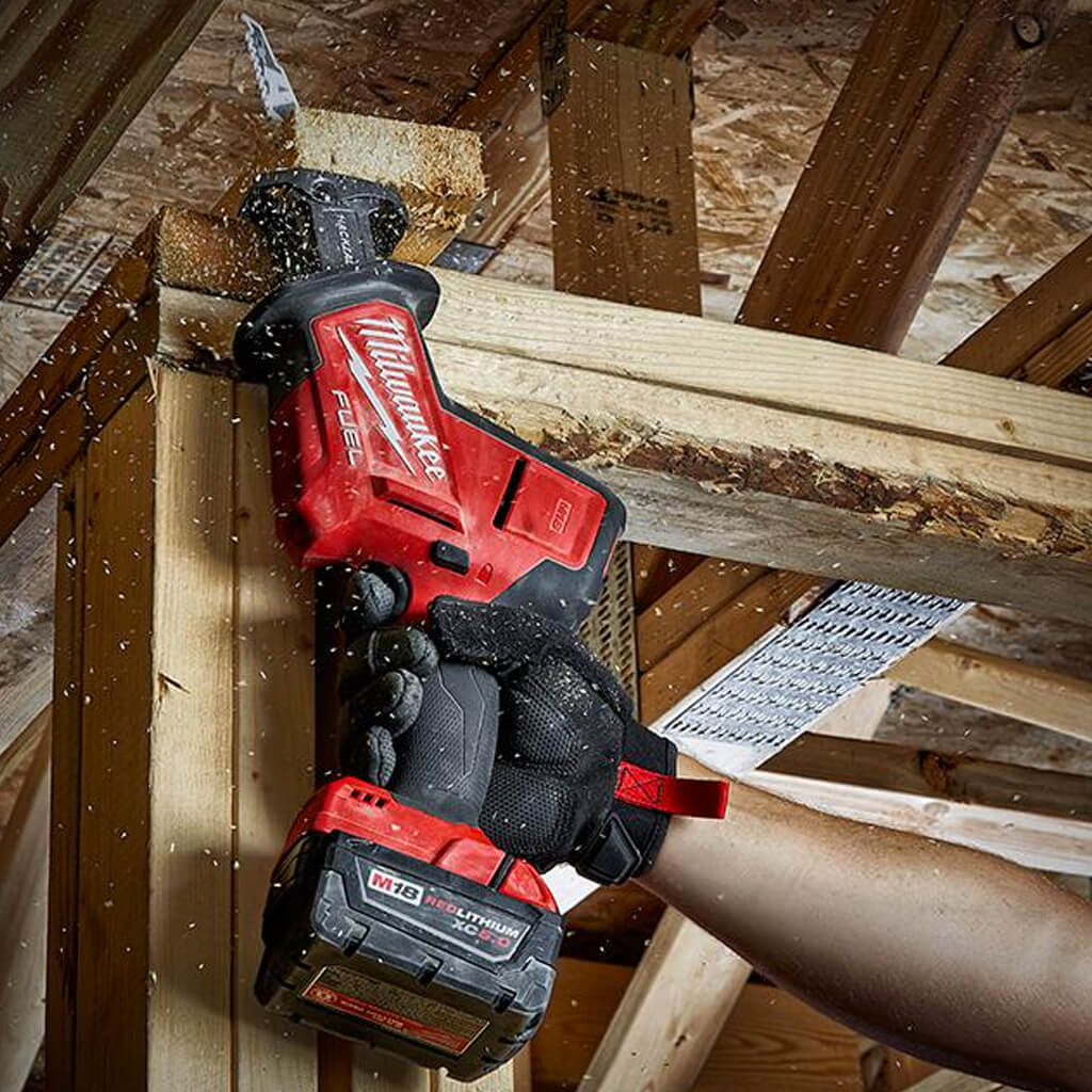 Milwaukee 2719-20 M18 FUEL 18-Volt Lithium-Ion 7/8 in. Stroke Brushless Hackzall Reciprocating Saw (Tool Only)