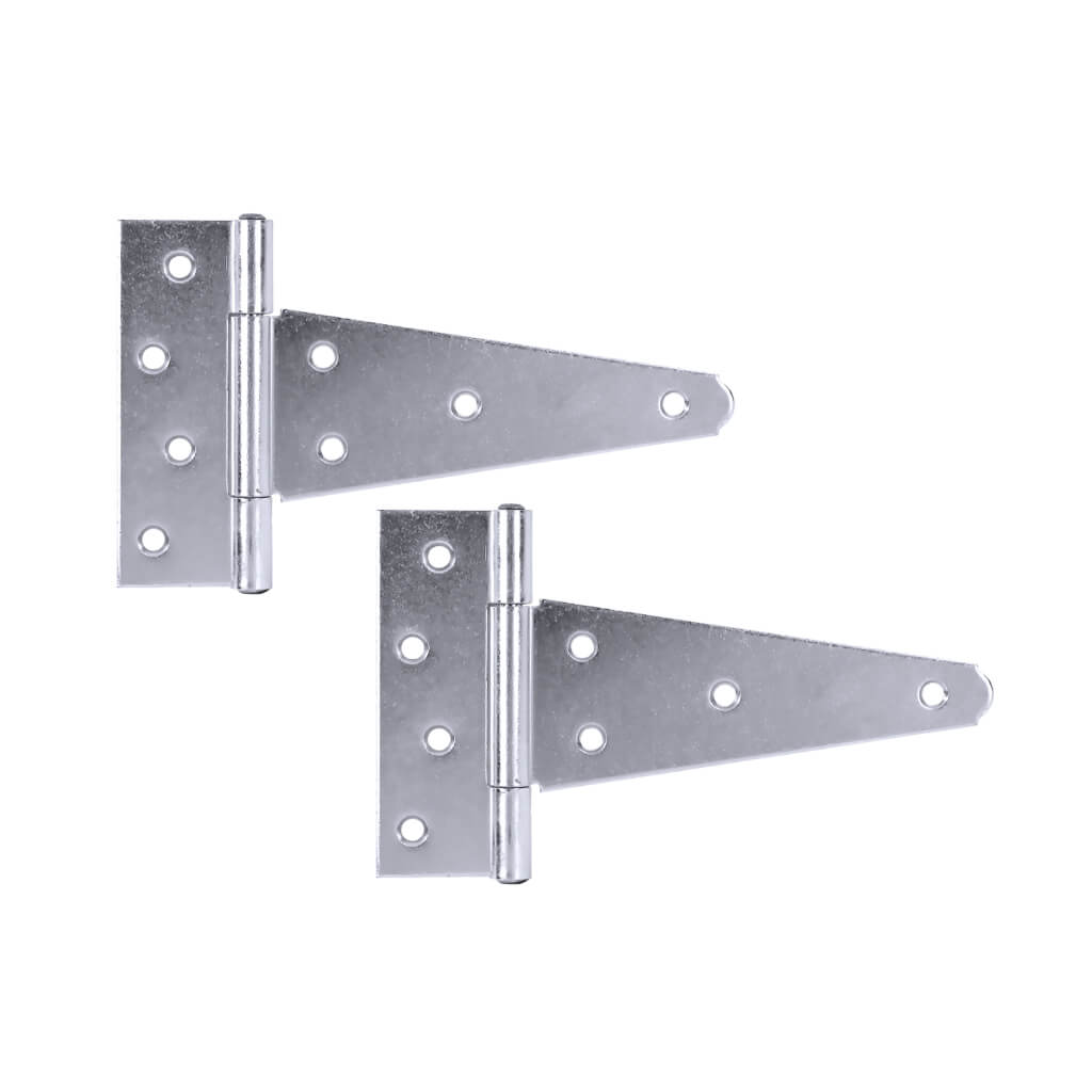 Canaropa 6 in. Steel Zinc Plated Heavy-Duty Tee Hinge with Fixed Pin (2-Pack)