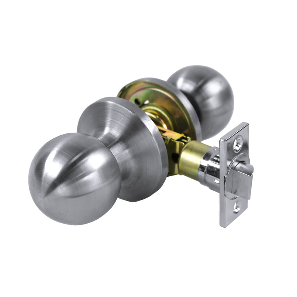 Canaropa V3X10BM-15M Satin Nickel Passage Door Knob Kit Tubular (11-Pieces)
