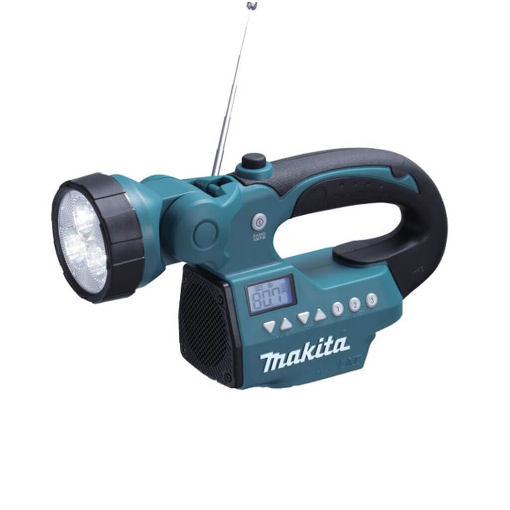 Makita DMR050 18-Volt/14.4-Volt Lithium-Ion Cordless 2-in-1 LED Flashlight Radio (Tool Only)