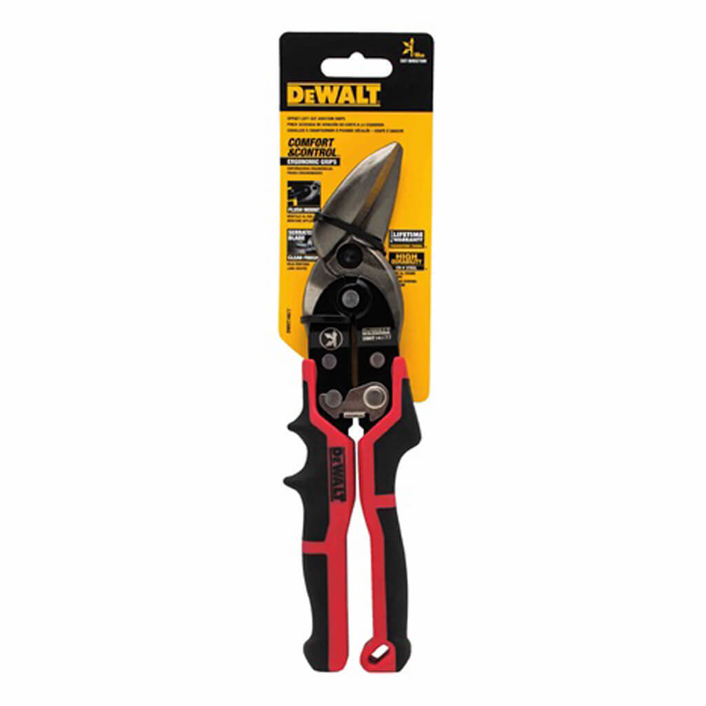 DEWALT DWHT14677 10 in. Offset Left-Cut Aviation Snip