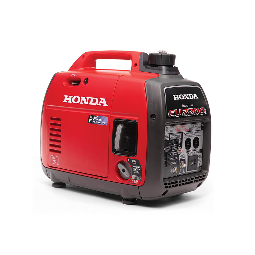 HONDA EU2200iTC 2200 Watt 4-Stroke GXR120T Gas Enclosed Ultra-Quiet Parallel Connect Inverter Generator with GFCI Outlet