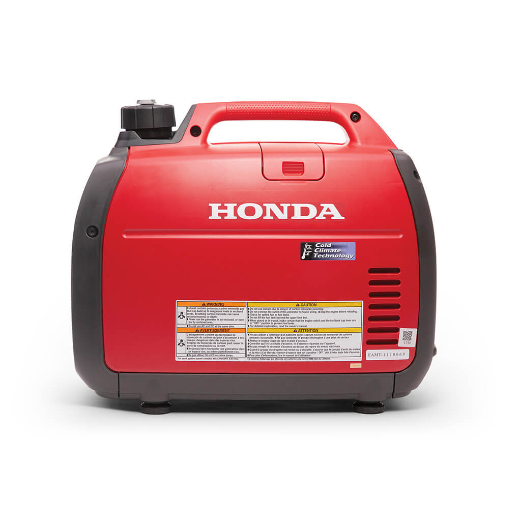 HONDA EU2200iTC 2200 Watt 4-Stroke GXR120T Gas Enclosed Ultra-Quiet Parallel Connect Inverter Generator with GFCI Outlet