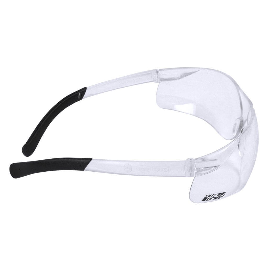 DuraDrive Clear Lens Frameless Sport Shaped Safety Glasses