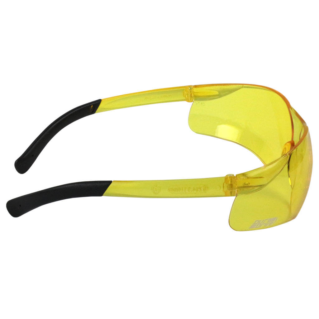 DuraDrive Low Light Amber Lens Frameless Sport Shaped Safety Glasses