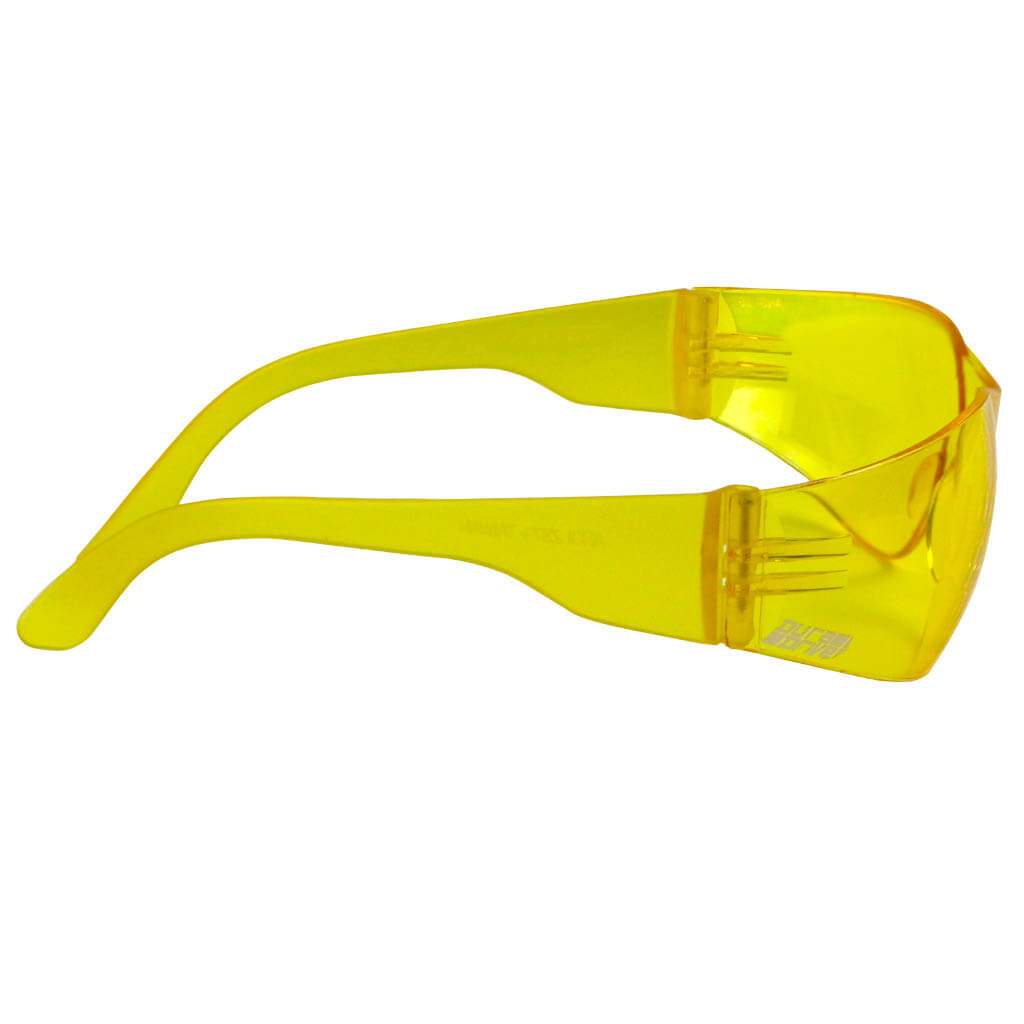 DuraDrive Low Light Amber Lens Economy Frameless Safety Glasses