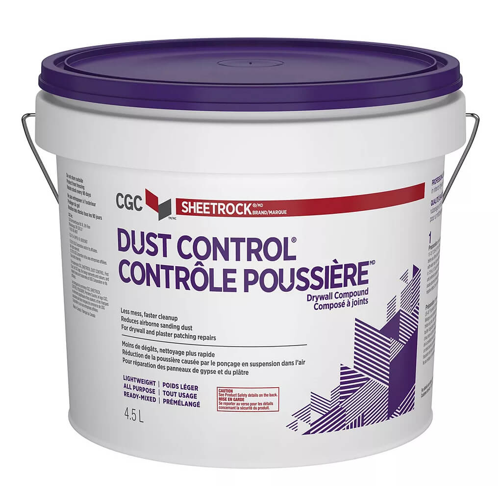 CGC SHEETROCK 4.5-Litre DUST CONTROL Lightweight All Purpose Ready-Mixed Drywall Compound