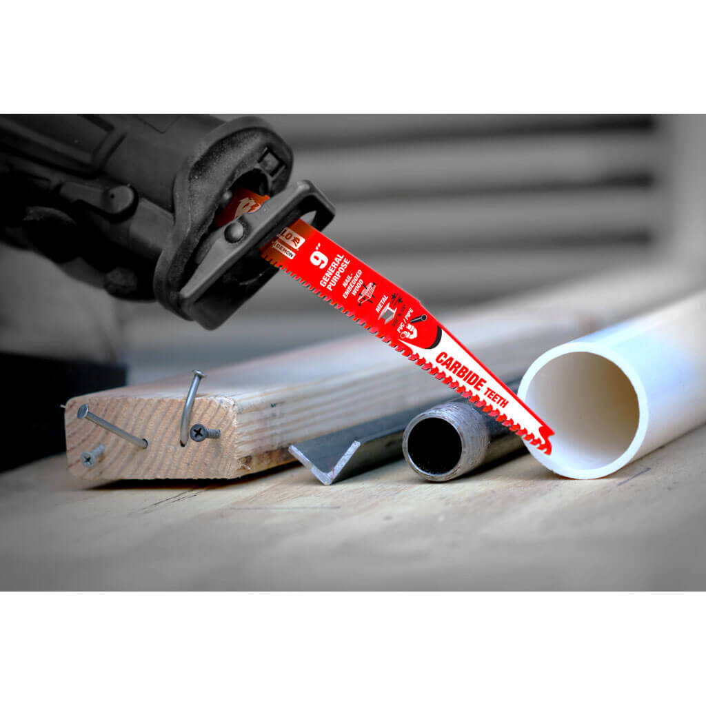Freud Diablo DS0909CGP3 Demo Demon 9 in. 6/9-TPI Carbide-Tipped General Purpose Reciprocating Saw Blade (3-Pack)