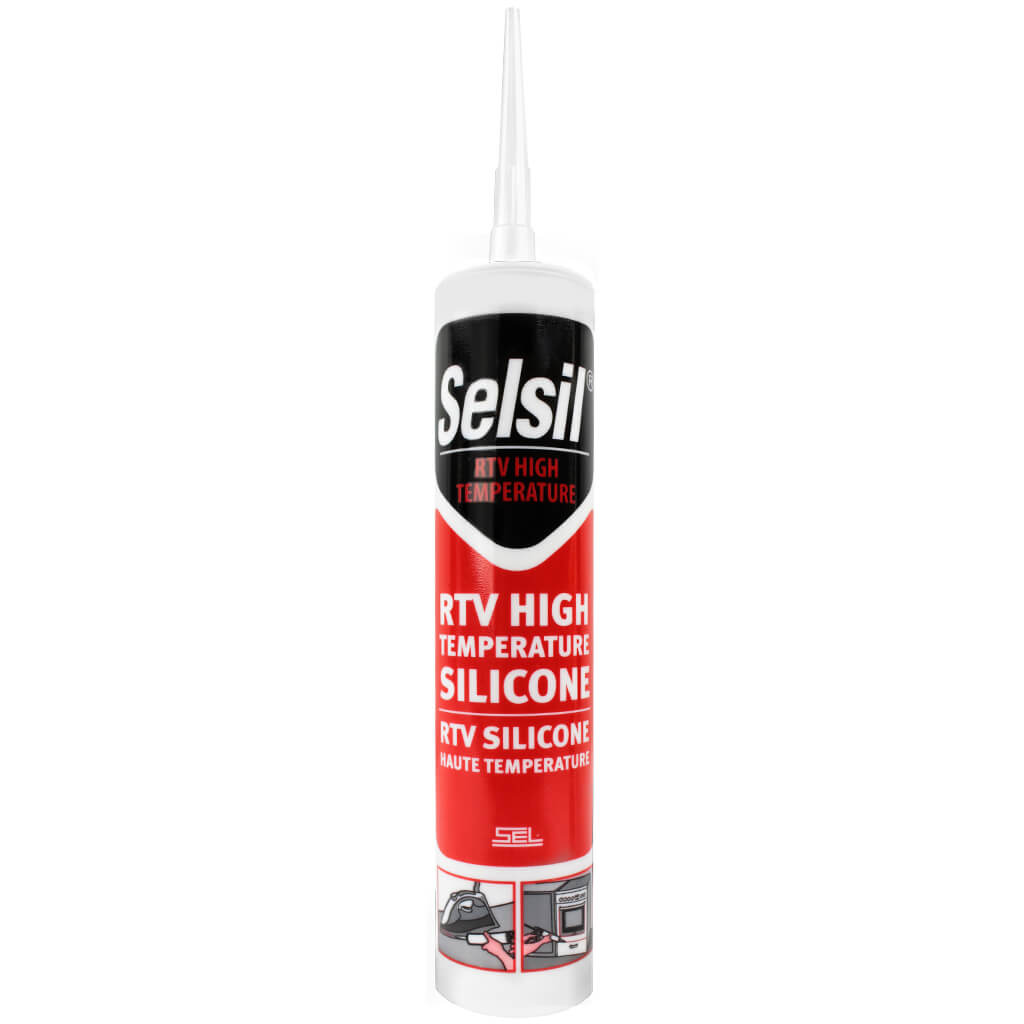 Selsil 310mL Red RTV Ductwork, Pipes and Gaskets High Heat Silicone Sealant