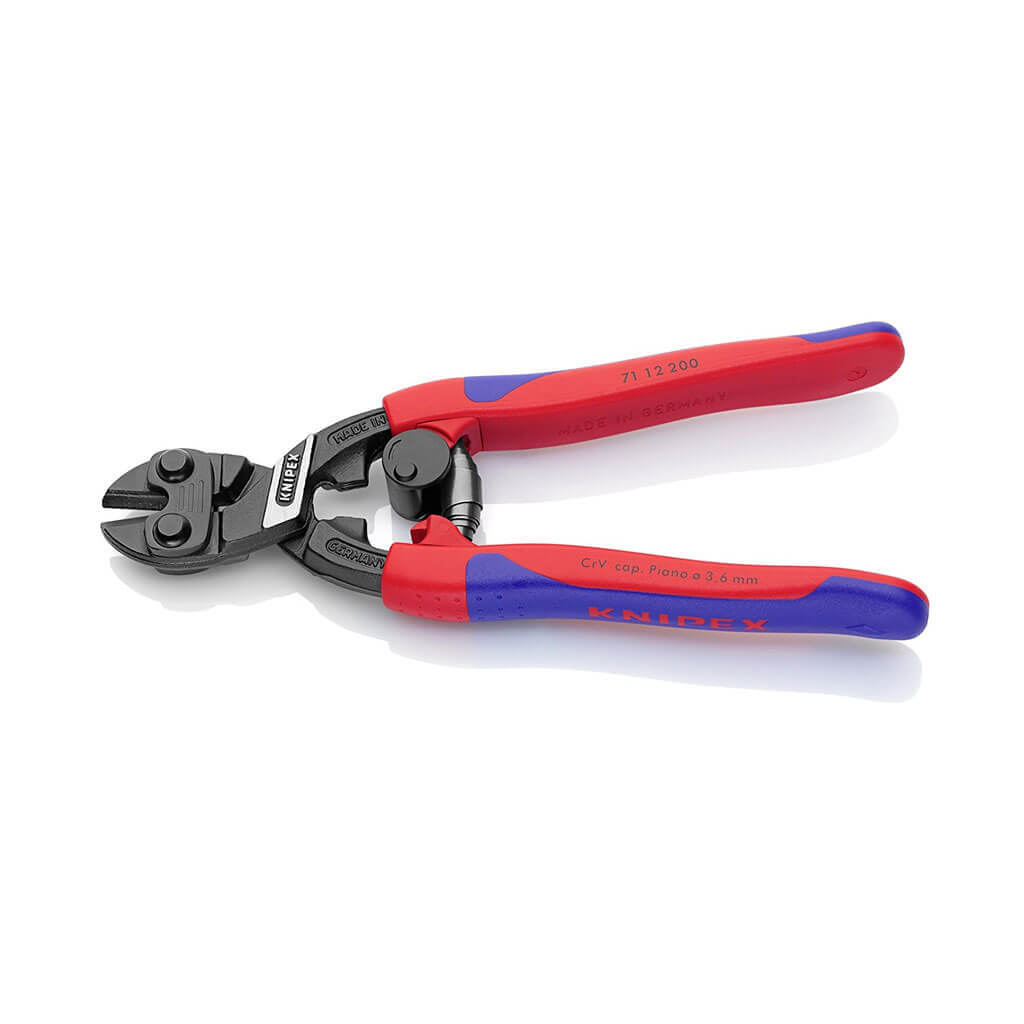 Knipex 7112200SBA 8 in. Spring-Opening CoBolt Compact High-Leverage Bolt Cutter Pliers