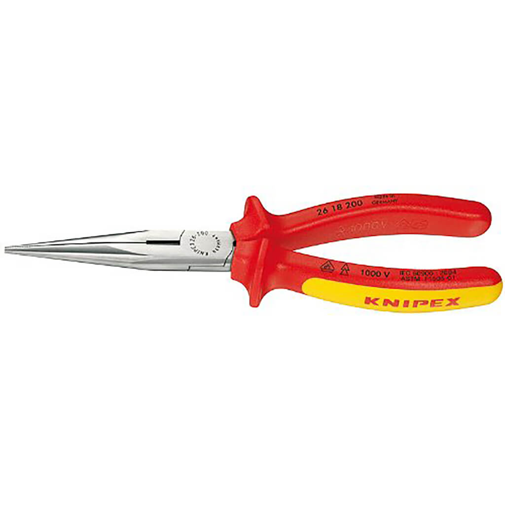 Knipex 26 18 200 SBA 8 in. Insulated Long Nose Side Cutting Pliers