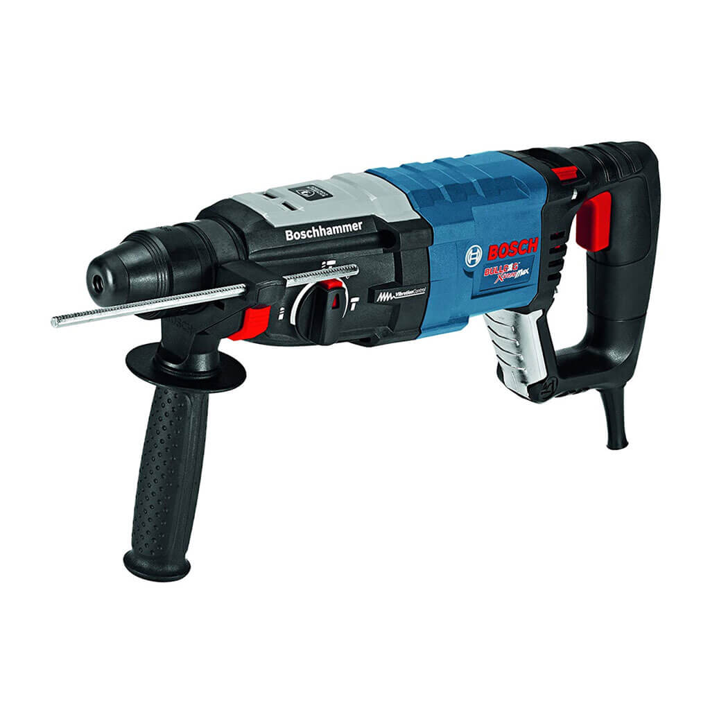 BOSCH GBH2-28L 1-1/8 in. SDS-Plus 8.5-Amp Corded BULLDOG XTREME MAX Rotary Hammer Kit with Case (4-Piece)