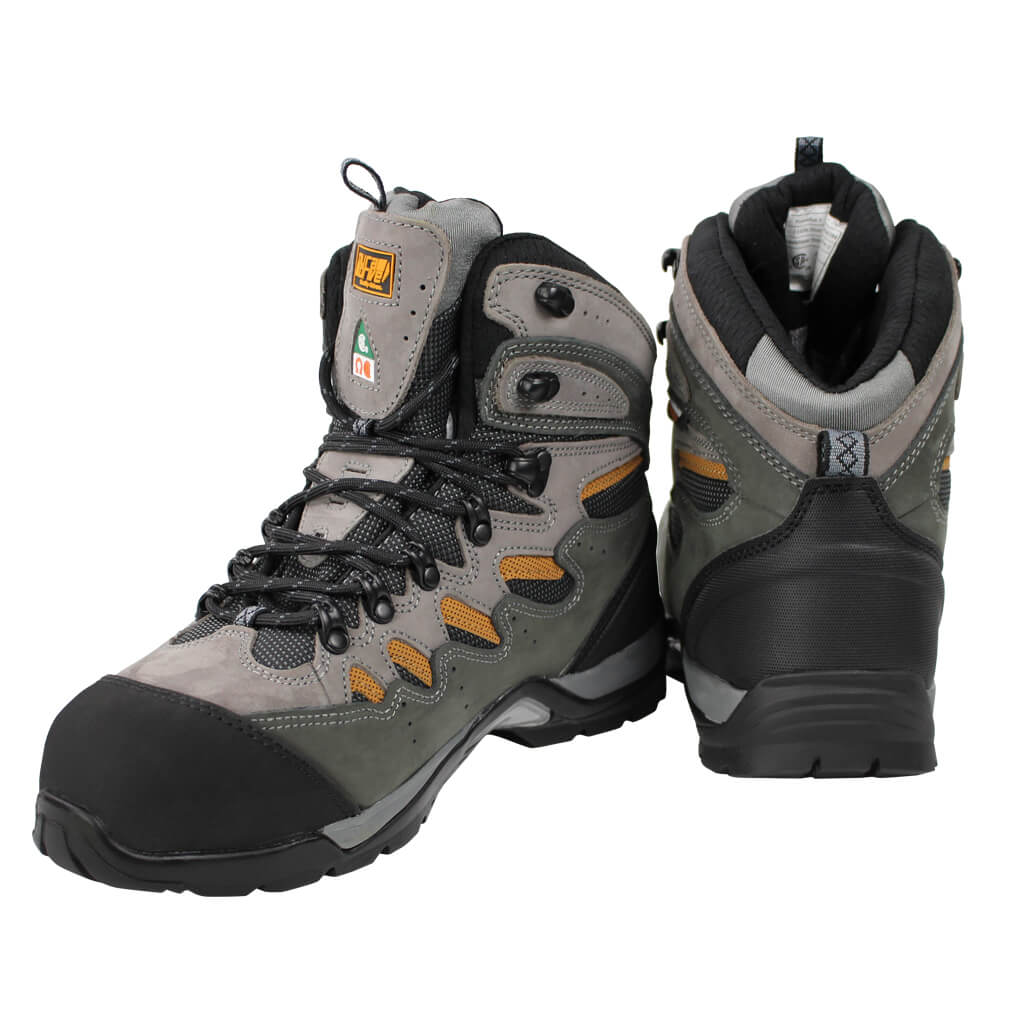 DuraDrive Men's CSA HUNTINGTON 6 in. Gray Steel Toe Nubuck Waterproof Work Boots