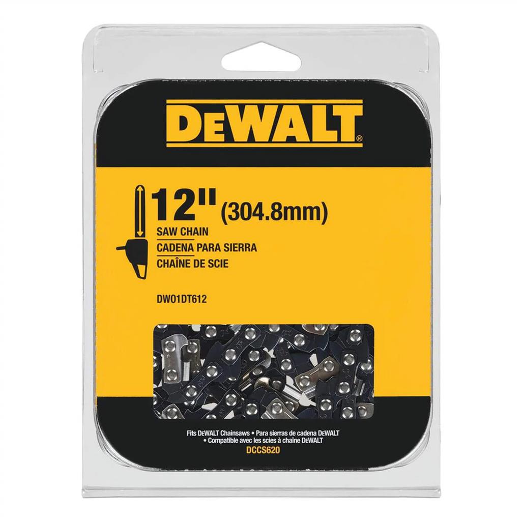 DEWALT DWO1DT612 12 in. x 3/8 in. 0.043-Gauge 45 Drive Links Replacement Chainsaw Chain