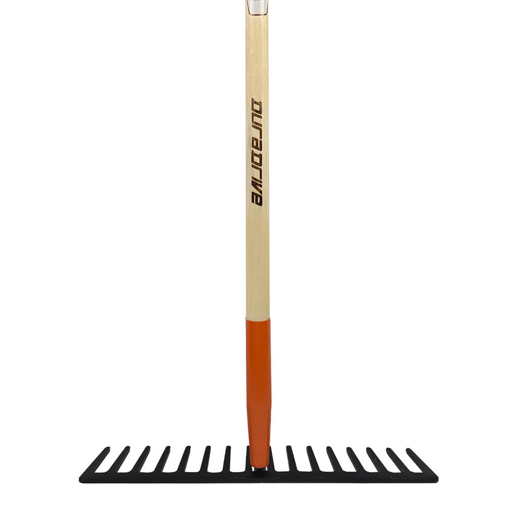 DuraDrive 60 in. 16-Tine Wood Handle Extra Heavy Duty Rake