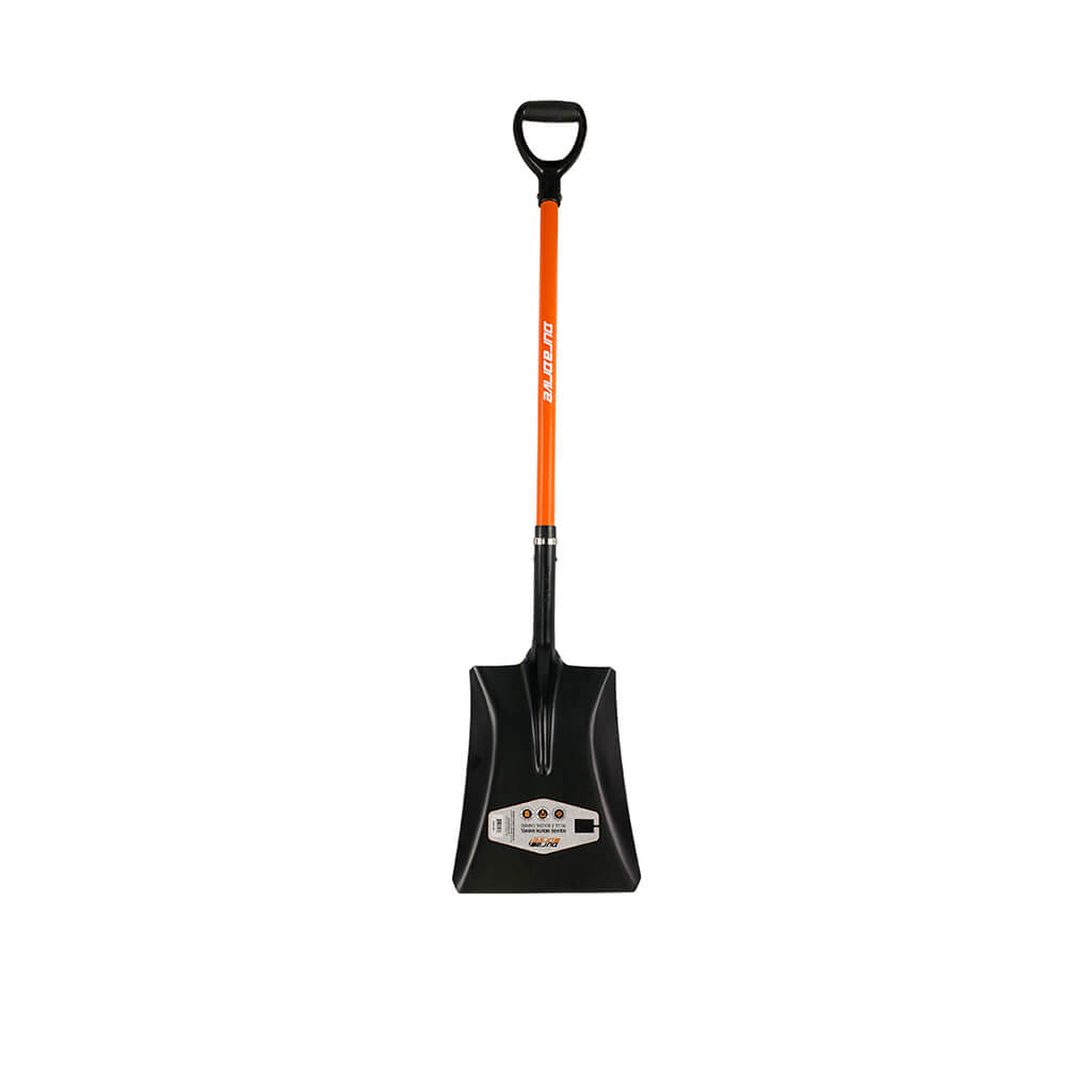 DuraDrive 51 in. Fibreglass D-Handle Square Mouth Shovel