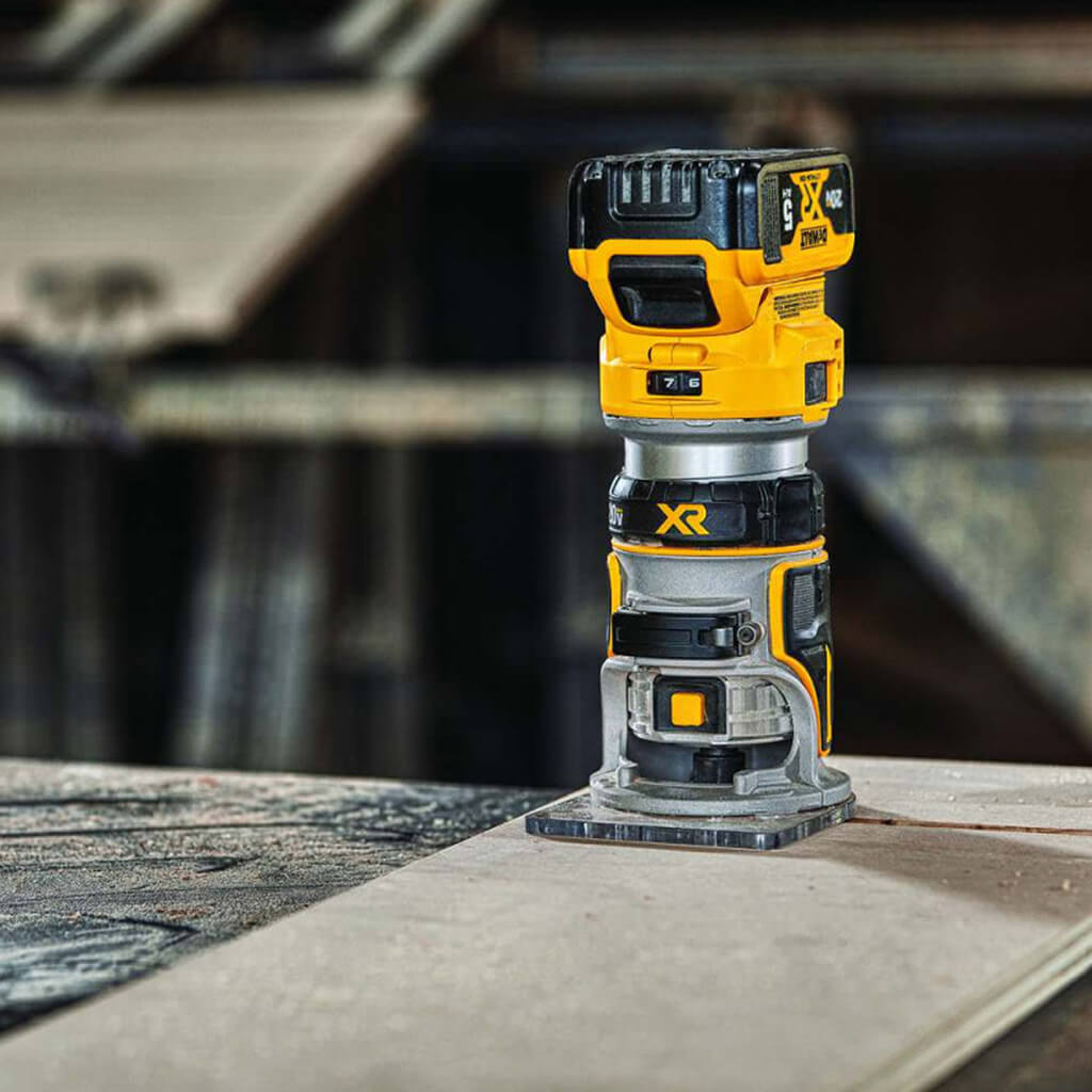 DEWALT DCW600B 20-Volt MAX XR Lithium-Ion Brushless Compact Router (Tool Only)