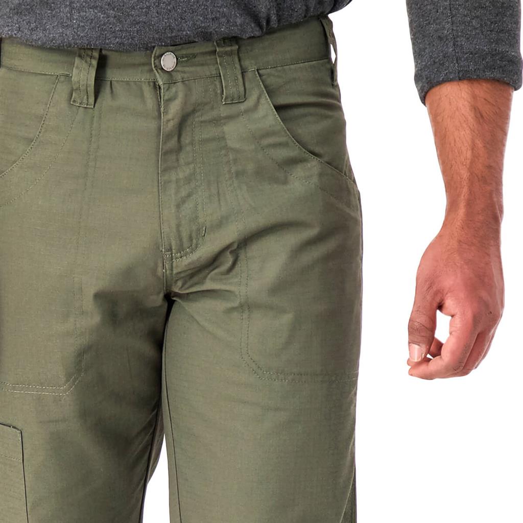 DuraDrive Men's Moss Green Hi-Vis Ripstop Carpenter Work Pants