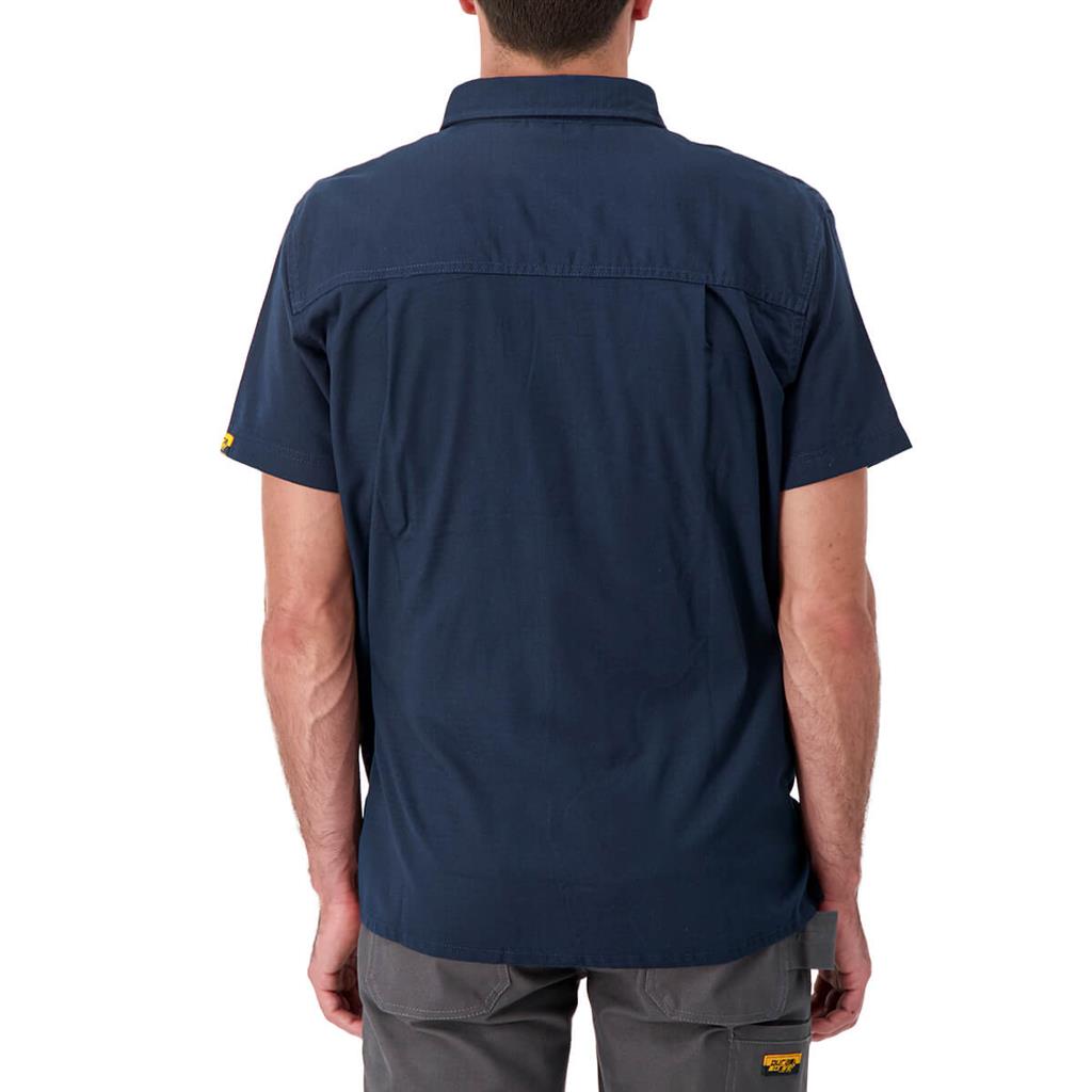 DuraDrive Men's Navy Short Sleeve Ripstop Work Shirt