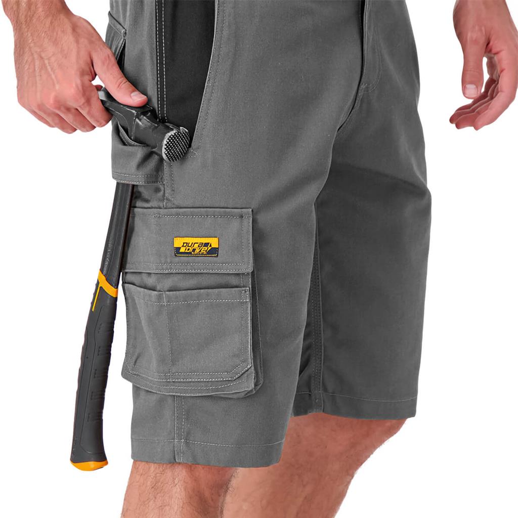 DuraDrive Men's Dark Grey Carpenter Work Shorts